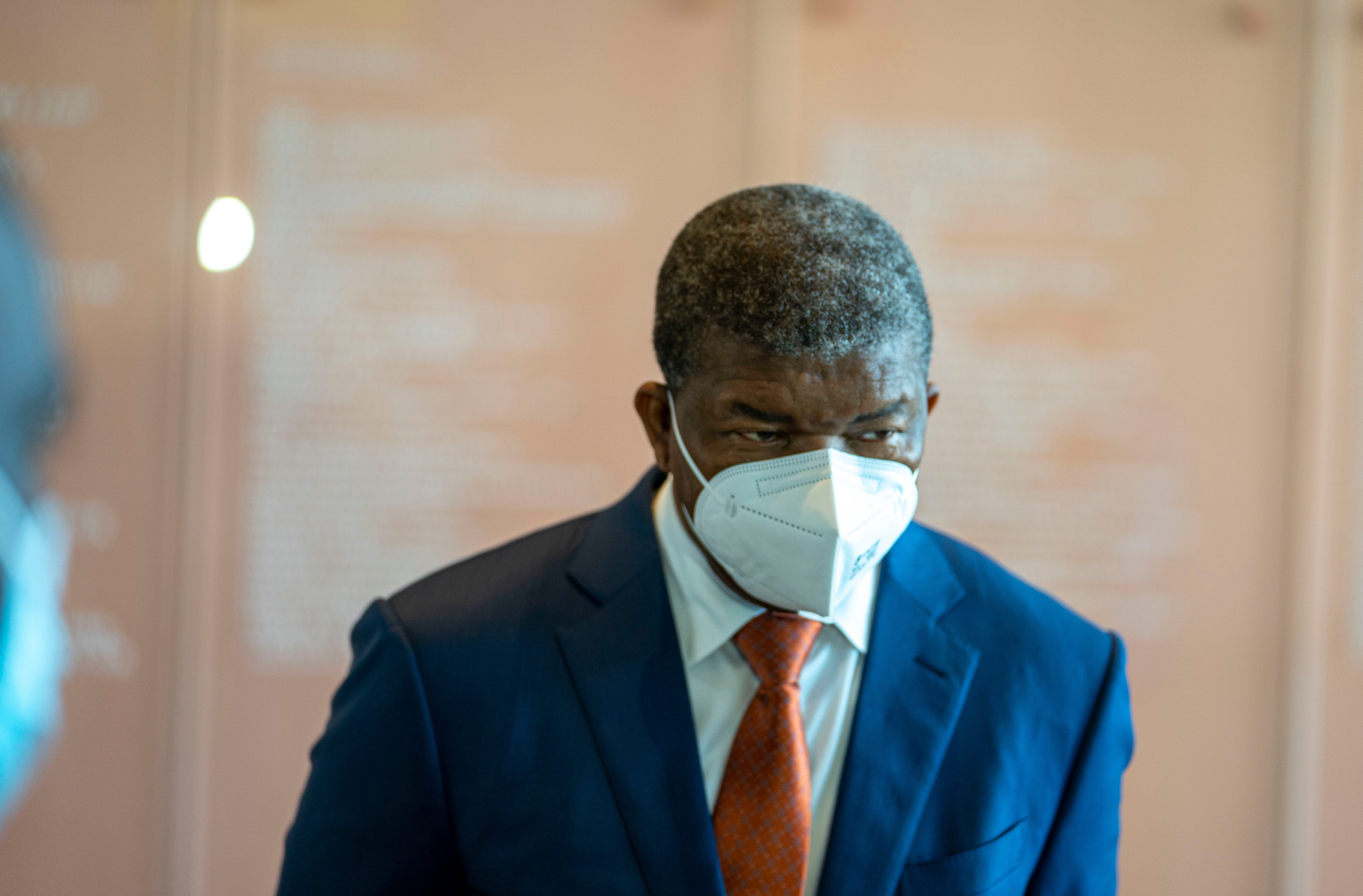President Joao Lourenço of Angola tours the Smithsonian National Museum of African American History and Culture on Monday, Sept. 20, 2021 in Washington D.C.  He called the tour "very touching and profoundly emotional."
