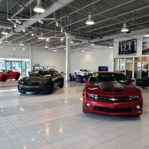 The new car showroom at Matick Chevrolet in Redfor