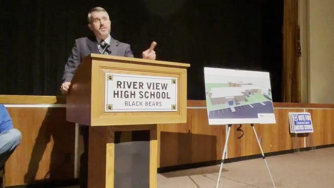 Prosecutor Jason Given speaks at a town hall meeting on the importance of a new justice center to the community in this Tribune file photo from last fall.