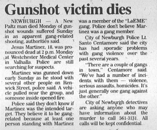Newburgh Gangs Case 2013