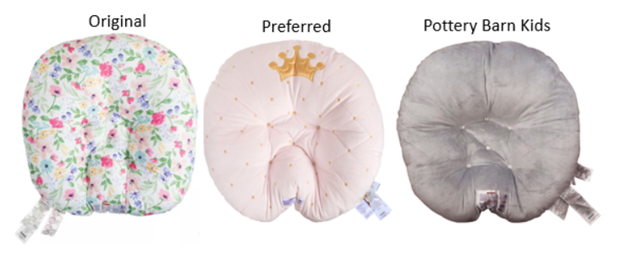 From left, Boppy's Original Newborn Lounger, Preferred Newborn Lounger and Pottery Barn Kids Newborn Lounger were recalled after eight infant deaths.