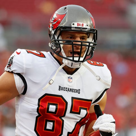 Tampa Bay Buccaneers tight end Rob Gronkowski has 