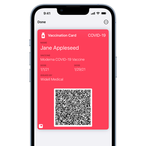 Users can show their vaccination records at busine