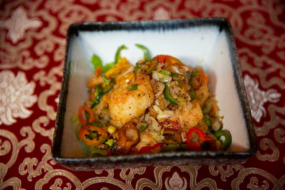 Salt and pepper shrimp is one of several standout entrees served at Qi Austin: Modern Asian Kitchen.