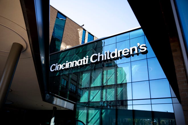 A view outside the Cincinnati Children's Hospital Medical Center's new Critical Care Building in Avondale on Friday, Sept. 24, 2021. The new $600 million dollar investment is an eight-story, 632,500 square foot addition to the main campus. It adds 249 private rooms to the hospital that are 50 percent bigger than current rooms. The Newborn Intensive Care, Pediatric Intensive Care unit and the Cardiac Intensive Care units will be relocated to the new building.