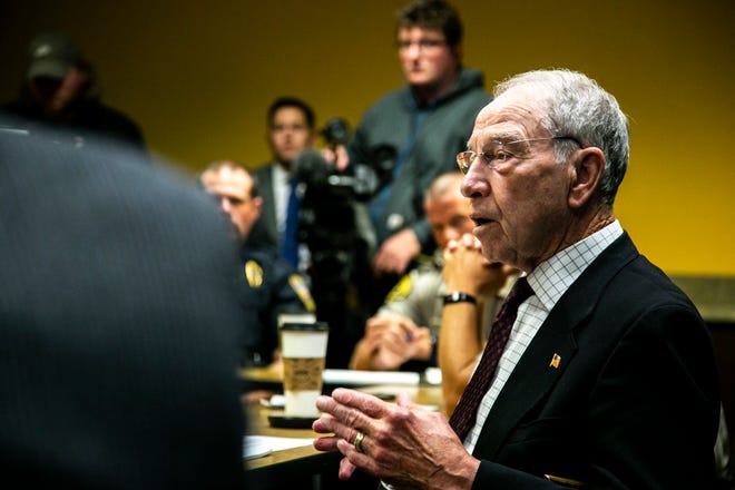 The latest Iowa Poll results show steady approval for Iowa U.S. Sen. Chuck Grassley, 87, since the last Iowa Poll in November. Meanwhile, his disapproval numbers have inched up slightly.