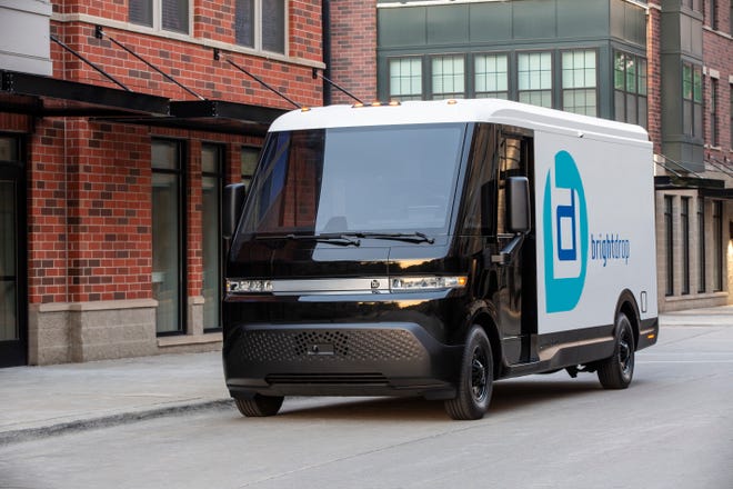 BrightDrop's EV600 has more than 600 feet of cargo space. The electric cargo van by General Motors Co.'s delivery and logistics business will hit roads later this year.