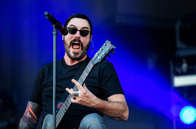 Benjamin Burnley, lead singer of Breaking Benjamin. The band will take the stage Tuesday at the Pensacola Bay Center.