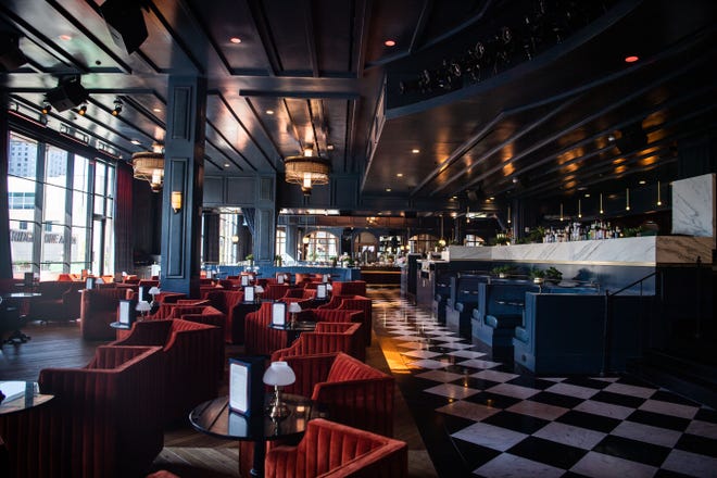 A look inside the upstairs supper club, open to the public on September 28, at The Twelve Thirty Club in Nashville, Tenn., on 5th & Broadway, Monday, Sept. 27, 2021.