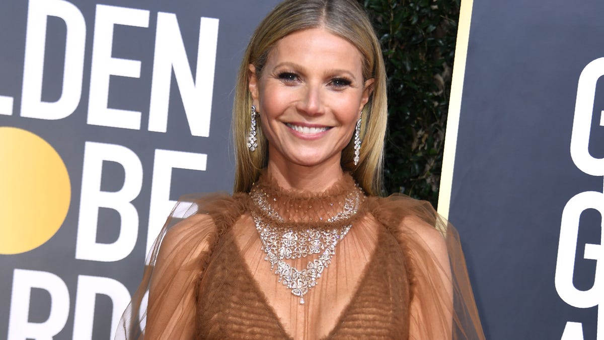 Actress Gwyneth Paltrow arrives for the 77th annual Golden Globe Awards on January 5, 2020, at The Beverly Hilton hotel in Beverly Hills, California.AFP_1NH1FR