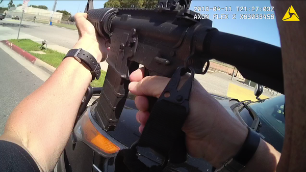 Body camera footage shows Kenneth Ross, top left, 
