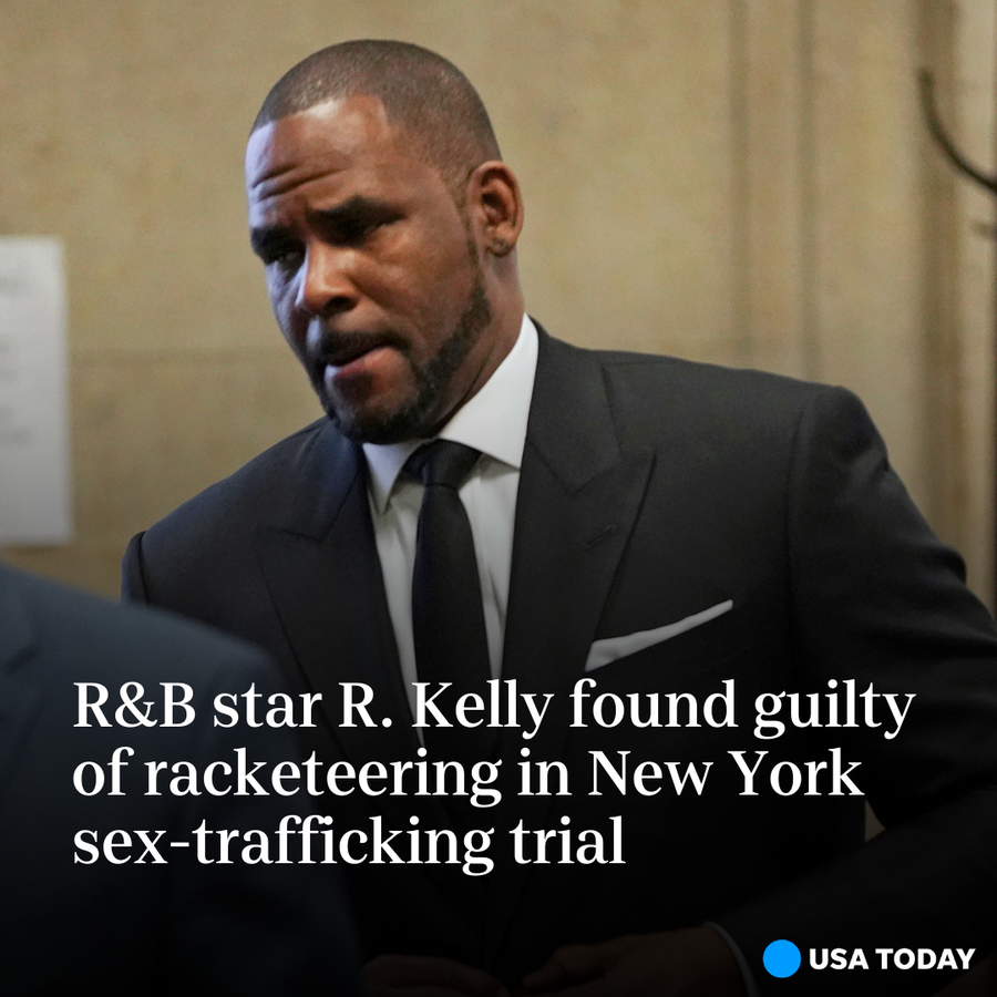 A jury in Brooklyn convicted the 54-year-old R&B star on all nine counts of sex trafficking and racketeering.