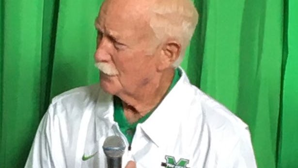 Red Dawson thrilled to watch Marshall's upset of No. 8 Notre Dame