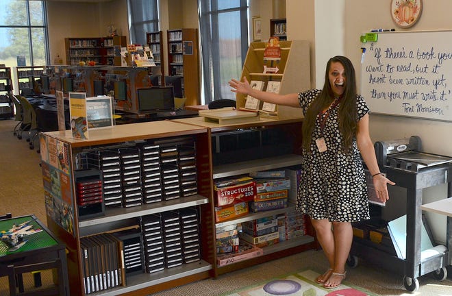 Youth Services Librarian Rainea Urbina is excited to show off the new makerspace at the Melissa Public Library.