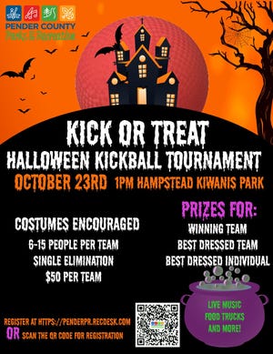 Kick or treat - Halloween kickball tournament will be held Oct. 23 at Hampstead Kiwanis Park.