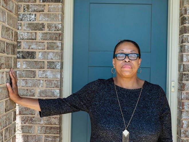June 27, 2021:Kim Watts, 51, has been living in Foote Park at South City since January of 2020. “It’s more of an upscale property now, not what you would call the projects,” Watts said about moving back to the area. “You’ve got room to breathe.”