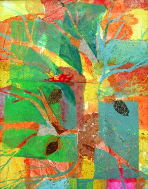 Dianne Garner created this collage called Fall Tree.