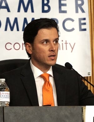Robert Donovic, pictured here during a 2021 council candidate forum, was disqualified from the Republican primary ballot for the state House of Representatives District 22 race following a challenge to his residency.