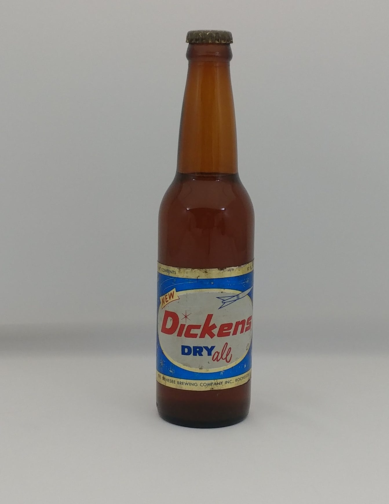 Genesee Dickens Dry Ale from 1956 to 1958.