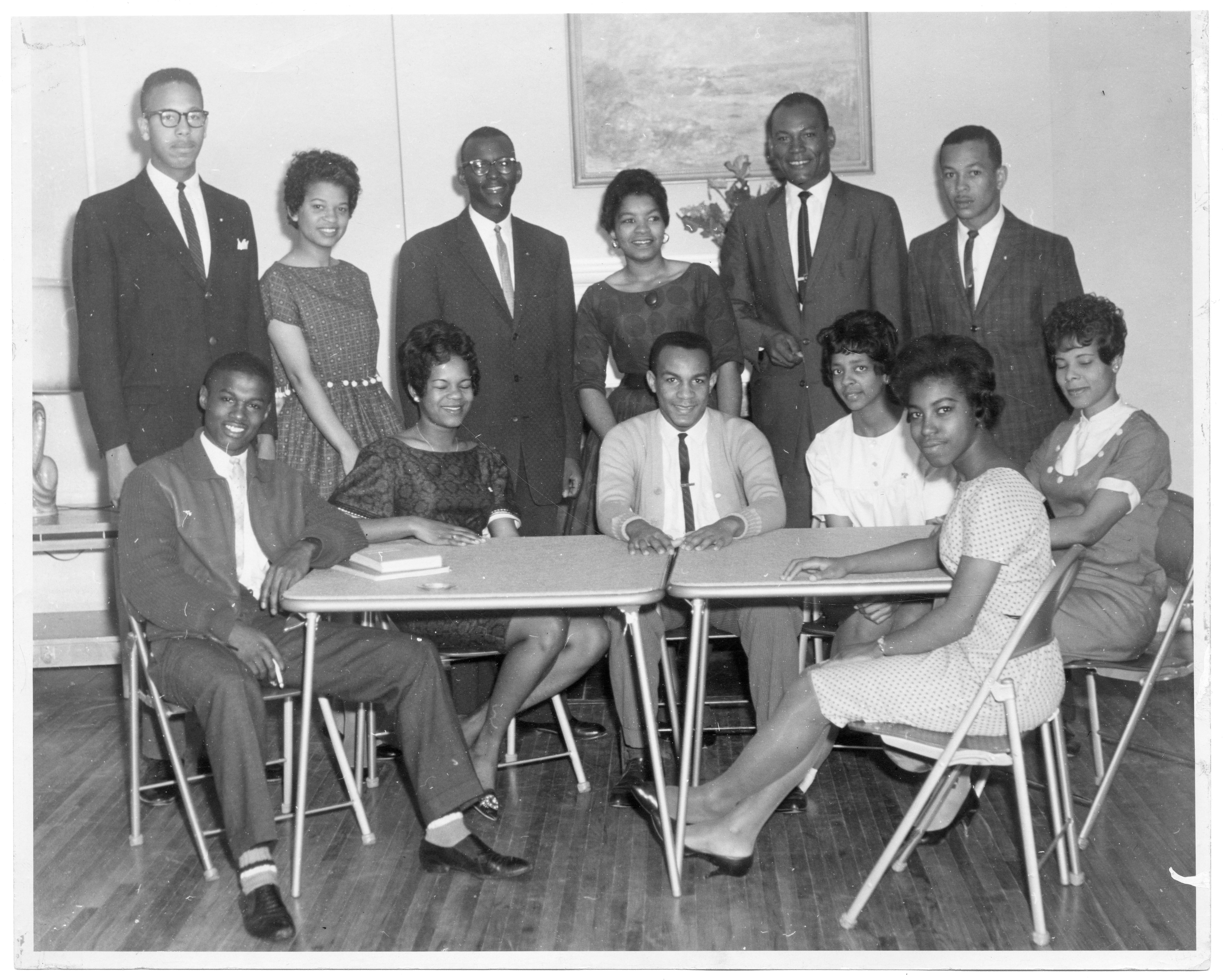 Jerry W. Keahey photographed the Tougaloo Nine shortly before their arrest in 1961 for trying to integrate a whites-only library in Jackson, Miss.