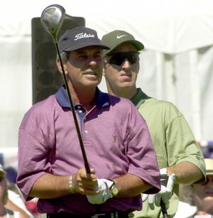 Bob Duval (left) was the head professional at the Timuquana Country Club in the 1980s and 1990s, where he taught his son and 13-time PGA Tour winner David (right) how to play golf. The PGA Tour Champions will play at Timuquana this week in the Constellation Furyk & Friends.