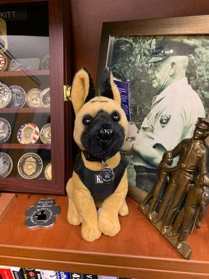 A nonprofit started by five young Braintree students is selling stuffed animal puppies to raise money for a memorial for Kitt, the Braintree police dog that was killed in a June 2021 shootout between police and a man they were investigating for domestic violence.