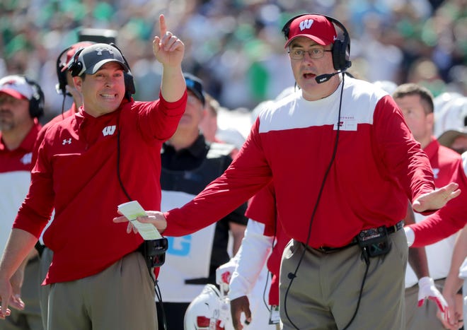 Wisconsin head coach Paul Chryst, who was the sixth-highest paid coach in the Big Ten West after 2019, took a $650,000 pay cut last year during the COVID-19 pandemic.