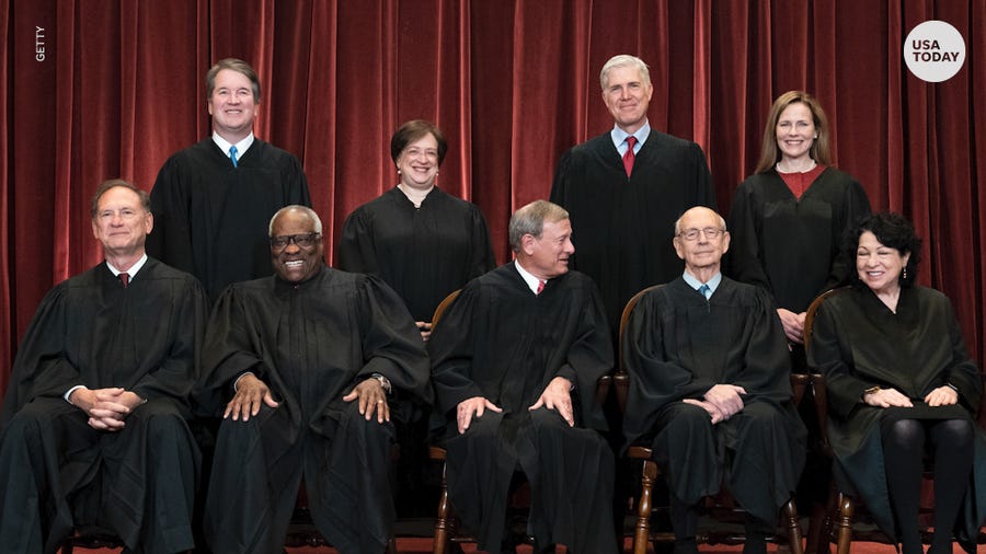 The Supreme Court is back in-person after a year of remote arguments.
