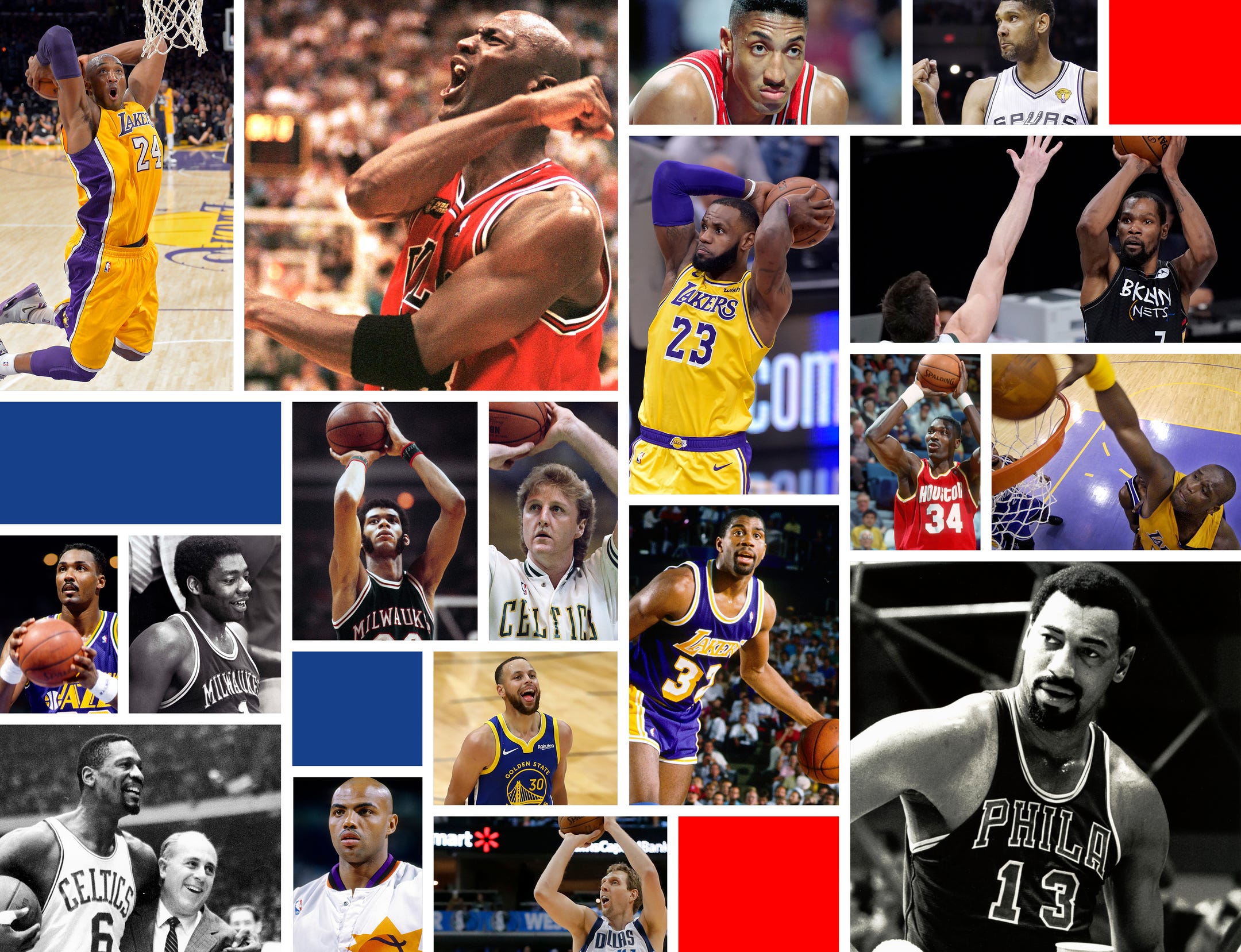 Os 75 melhores jogadores da NBA de todos os tempos: Primeiros 25