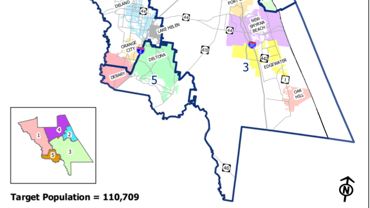 Volusia County Zoning Map 7 New Maps: Redistricting Underway In Volusia County After 2020 Census
