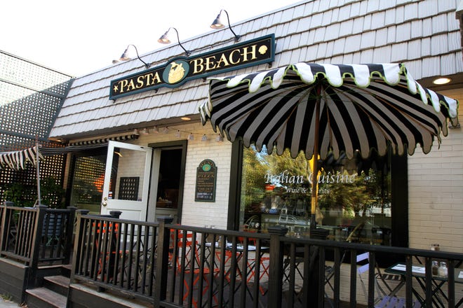 Tony Soprano would love the food at Pasta Beach, but he might not enjoy the exposed outdoor seating.