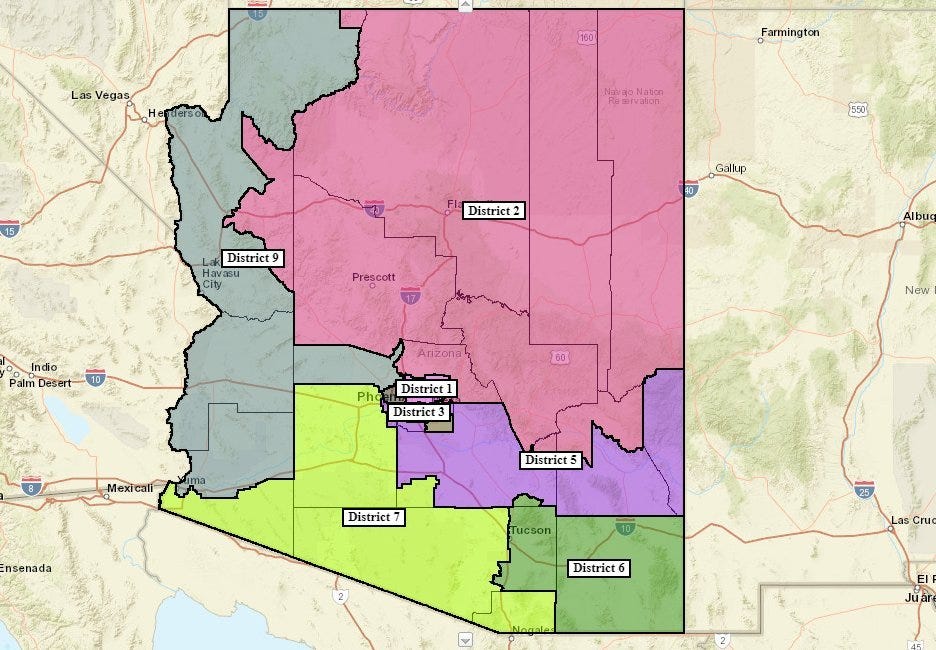 Mohave County District Map Arizona Redistricting: Commission Votes To Approve First Draft Maps