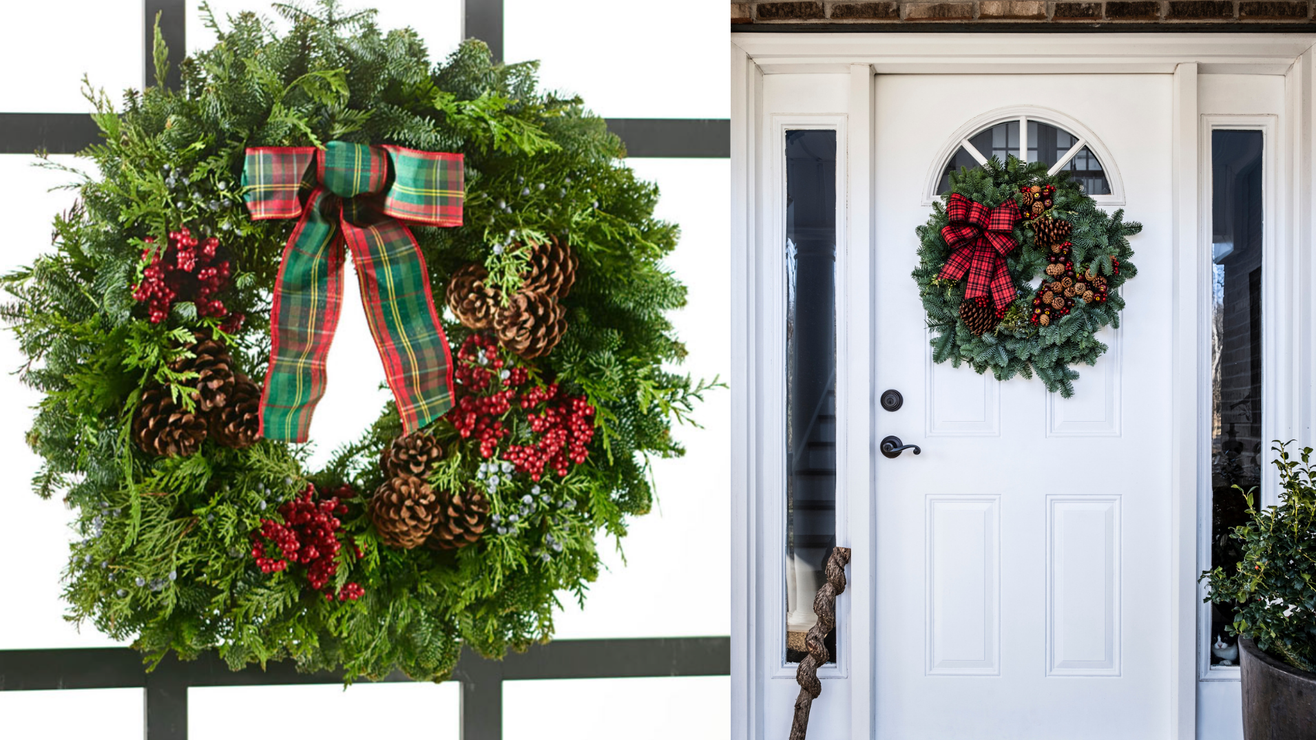 Not only will this wreath look amazing hanging on your door, its smell is top notch.