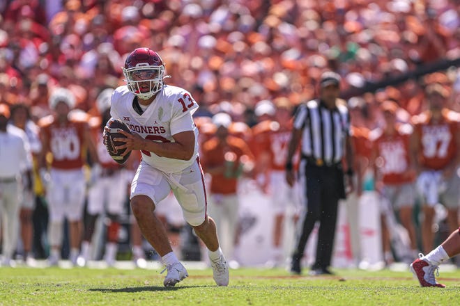 Freshman quarterback Caleb Williams picked up where he left off in leading Oklahoma to a comeback win over Texas with a tremendous performance in a home win over TCU.