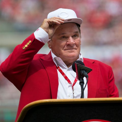 Pete Rose, pictured here in June 2017, is baseball
