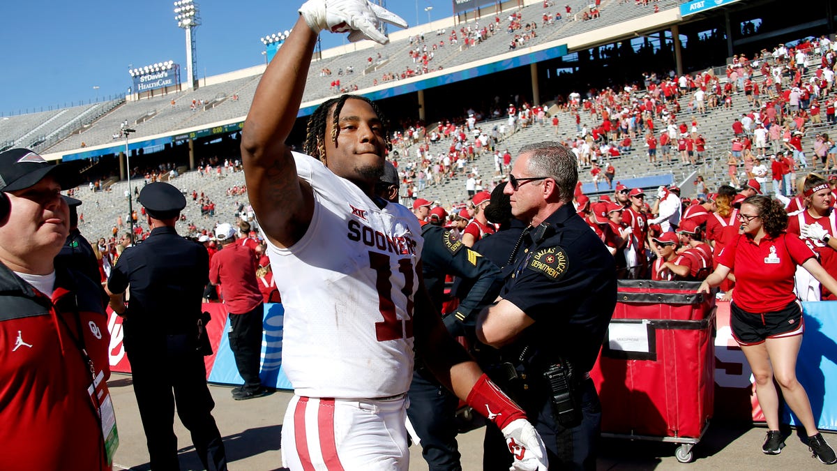 Oklahoma football player Nik Bonitto in the 2022 NFL Draft