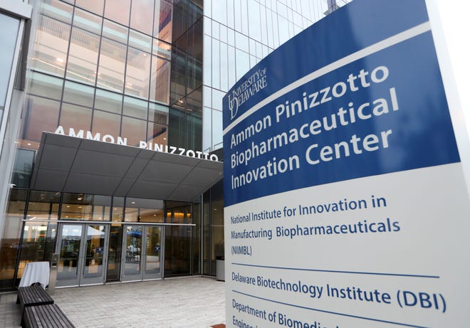 The Ammon Pinizzotto Biopharmaceutical Innovation Center at the University of Delaware Star Campus, Thursday, Oct. 7, 2021.