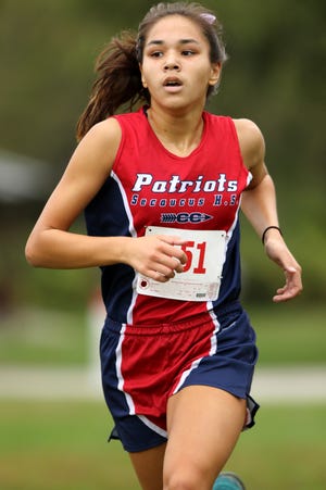 Haley Nowak of Secaucus in the NJIC Divisional race in November, 2021