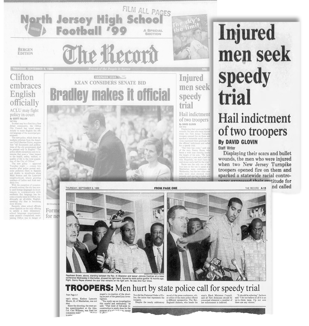 The Record's coverage of the indictment of the troopers involved in the Jersey Four shooting.