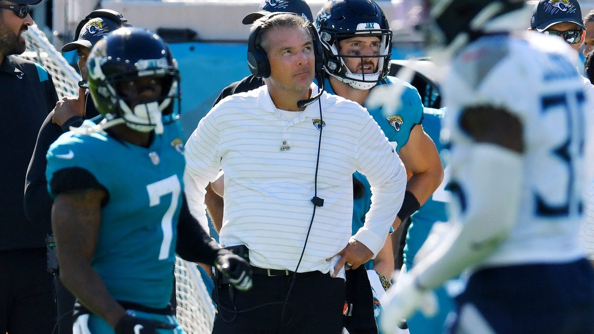 Urban Meyer's Jaguars fell to 0-5 on Sunday and Jacksonville has lost 20 straight games.