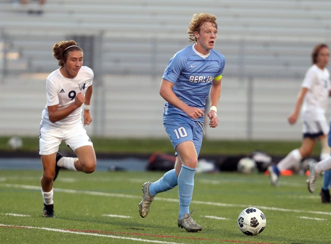 Ryan Betts helped lead Berlin to a 12-2-2 regular-season record and the program's first league championship. Betts, a senior midfielder, scored the game-winning goal in the title-clinching victory against Thomas Worthington on Oct. 12.