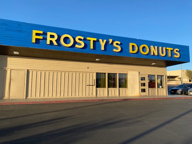 Barstow Police Department dispatched to Frosty's Donuts "regarding a broken window to the business" at about 7:30 a.m. on Oct. 10, 2021.