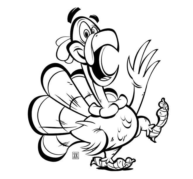 Meet the naked bird, ready for dressing, for the 33rd annual Dress the Turkey contest.
