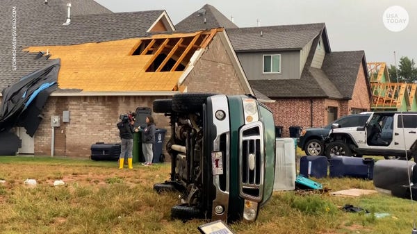 Many homes are damaged after storms rage across Ok