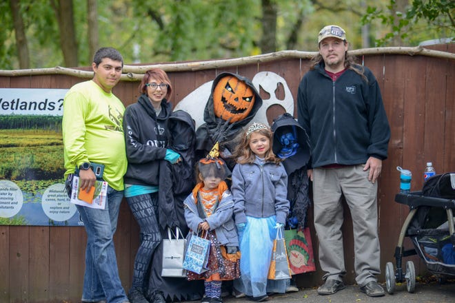Visitors at the 2018 Spooktacular event at the Utica Zoo.