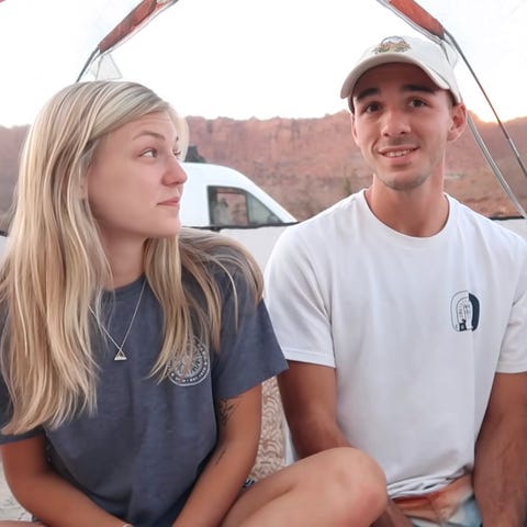 Brian Laundrie and Gabby Petito in their first and