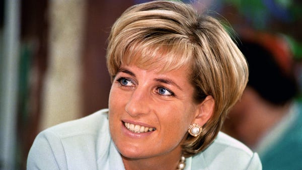 Princess Diana visits Leicester in a still from PB