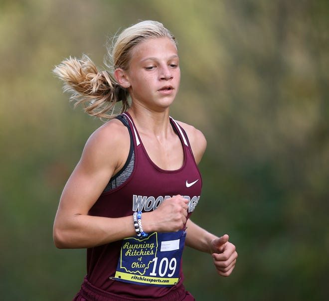 Woodridge's Reese Reaman runs the course at the Metro Athletic Conference cross country meet last fall.