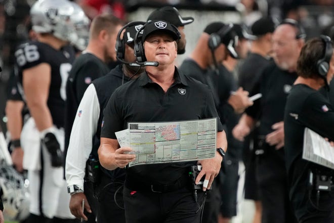 Former Ohio State athletic director Andy Geiger said “there was a push” for him to hire Jon Gruden, pictured, to replace John Cooper in 2001.