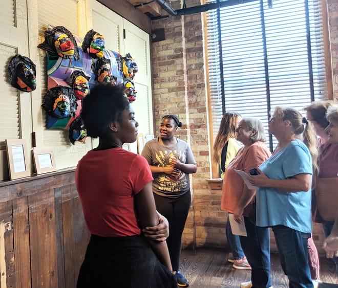 Students in the Lighthouse Program, a residential treatment program for girls in the Ottawa County Juvenile Detention Center, entered an exhibit in ArtPrize in 2018.